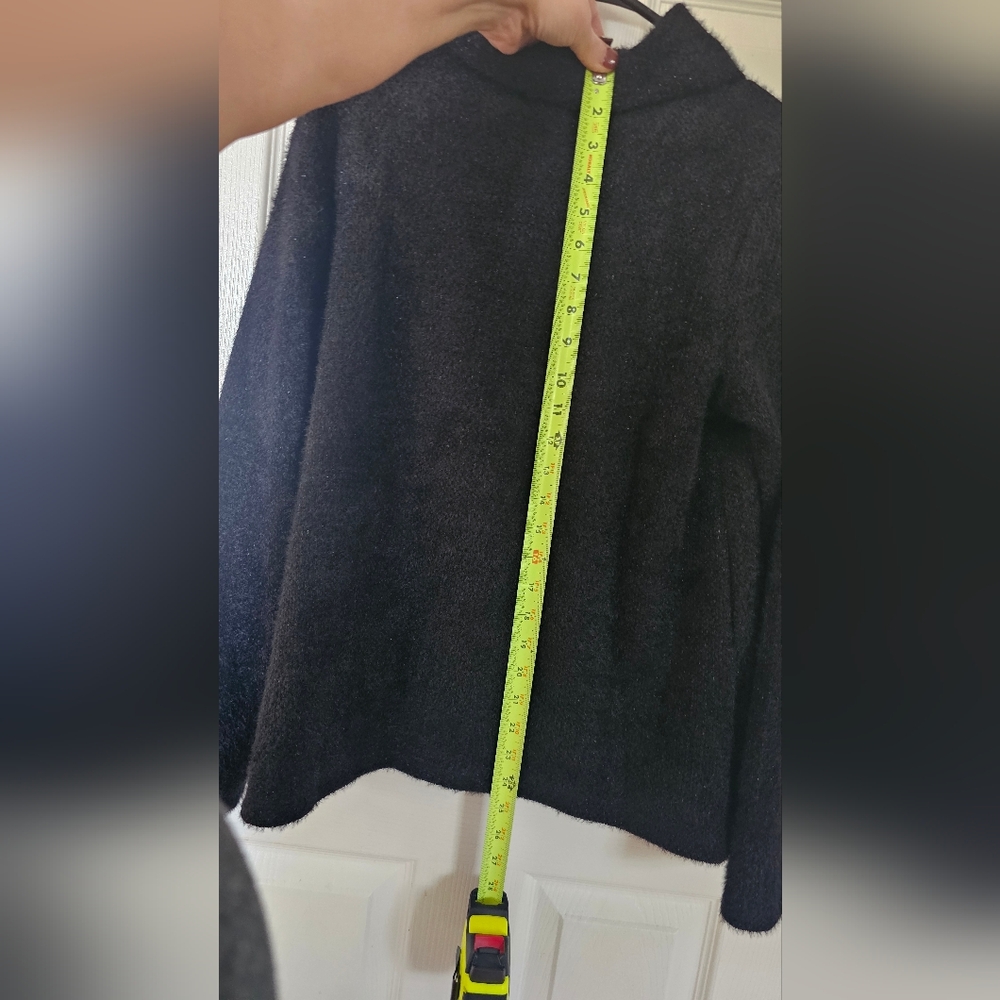 Maurices - NWT Cozy Black Cowl Neck Sweater with split bottom. - Picture 13 of 14